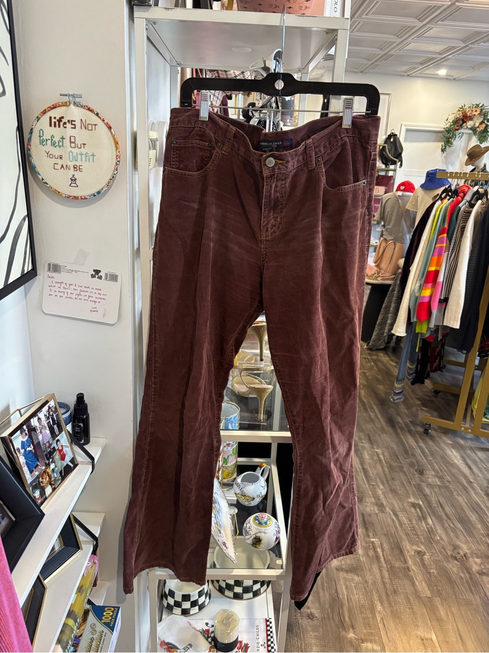 American Eagle Outfitters vintage Women's Corduroy Pants in Deep Wine